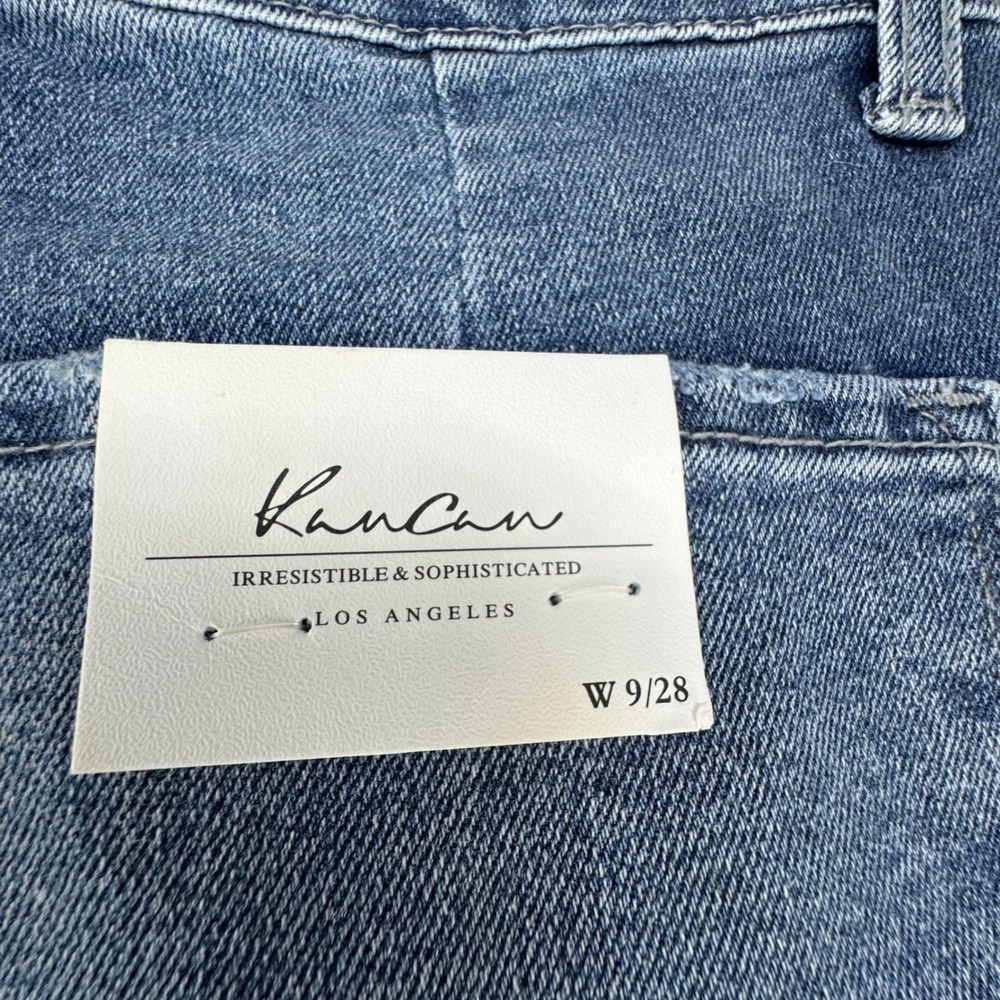Kancan Womens Jeans Size 28 W9 High Rise Flare Cargo‎ Denim Blue - Picture 15 of 16